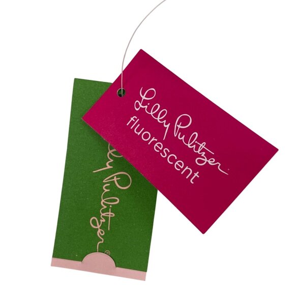 Lilly Pulitzer Fluorescent Printed Bikini Top With Adjustable Straps Sz L - New - Picture 5 of 8